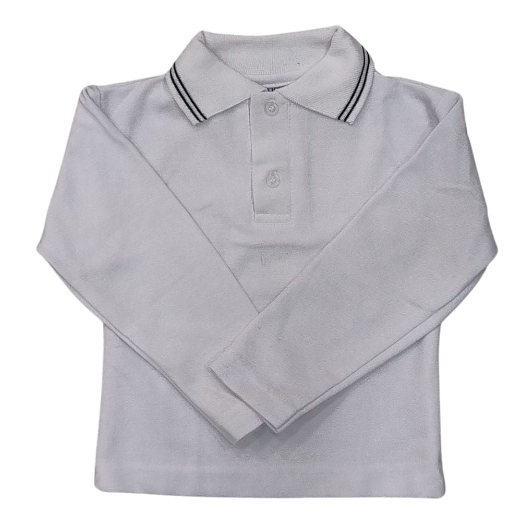 CMV BOY'S LONG-SLEEVED POLO SHIRT
